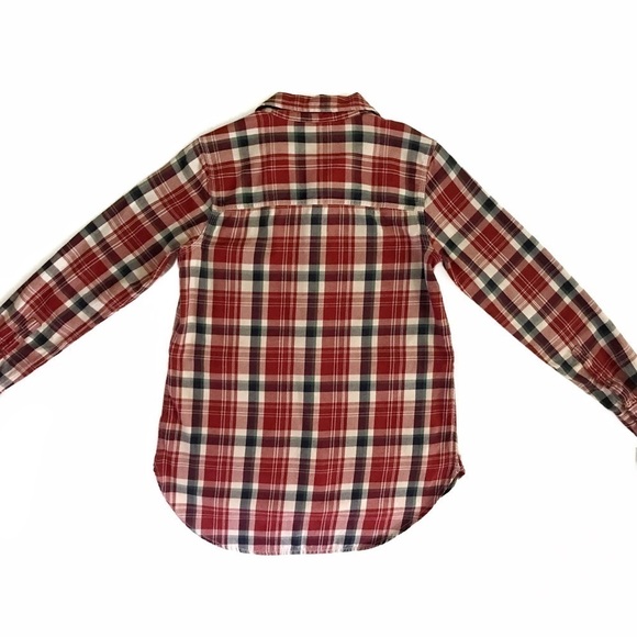 Roots Plaid Button Down Shirt Pockets - Picture 13 of 16